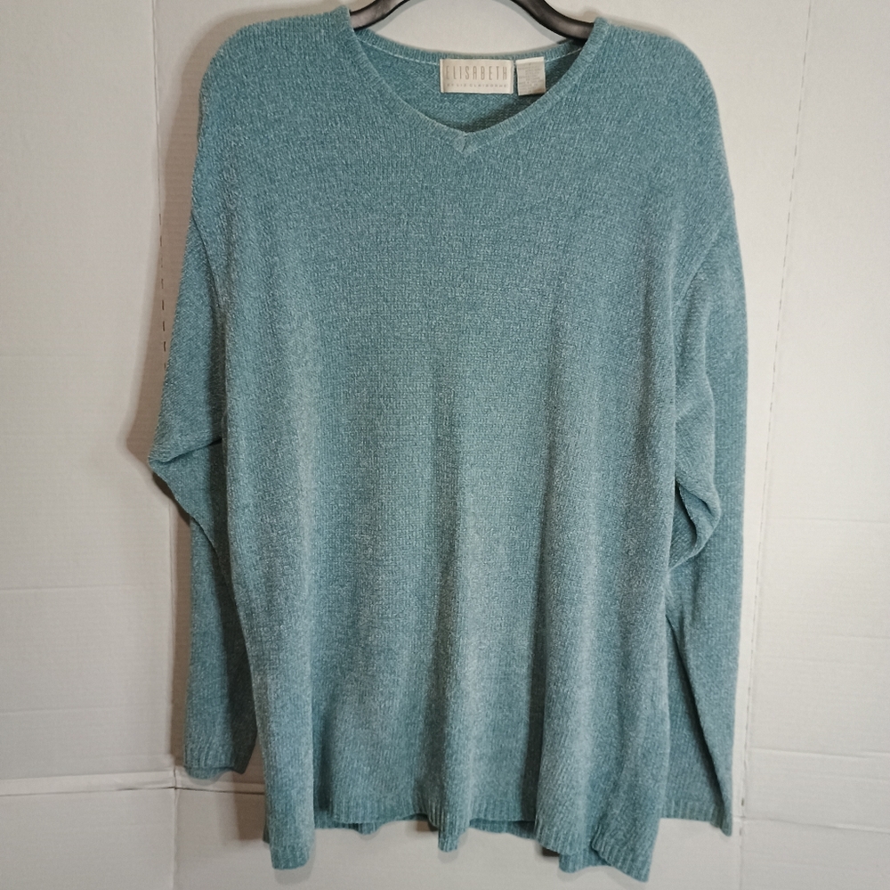 Elizabeth By Liz Claiborne Women's Blue Sweater Size 2x